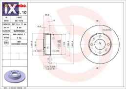 ΔΙΣΚΟI ΦΡΕΝΩΝ FIAT SEAT 08363610 4208311 4385812 16500253 RF16500250 RF16500253 SE022165002A 4139010 4208311 4385812 71738422 4385812 71738422 4385812