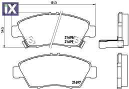 ΣΕΤ ΤΑΚΑΚΙΑ HONDA CIVIC VTI P28024 06450SENH00 45022SENH10 AY040HN011 06450S2G000 06450S2GJ01 06450S5A010 06450S7H000 06450SAA900 06450SAA901 06450SAAB00 06450SAAB01 06450SAAE50 06450SAAG00 06450SELT