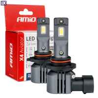 ΛΑΜΠΕΣ LED HB3 12V 44W 6.500K 3.936lm LED X4 SERIES AVIATOR PLUG & PLAY AMIO - 2 ΤΕΜ.