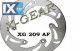 Δισκόπλακα εμπρός X-GEAR  GILERA GSM 50 00-03 XG209F  - 41 EUR