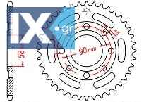 Γρανάζι JT Πίσω JTR279 35 Δόντια 18O279.35