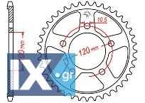 Γρανάζι JT Πίσω JTR702 44 Δόντια 18O702.44