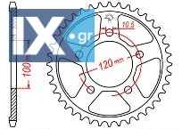 Γρανάζι JT Πίσω JTR702 44 Δόντια 18O702.44