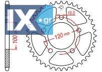 Γρανάζι JT Πίσω JTR703 44 Δόντια 18O703.44