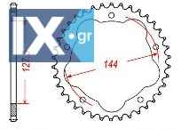 Γρανάζι JT Πίσω JTA752 38-40-42 Δόντια Αλουμινίου 18O752.38A