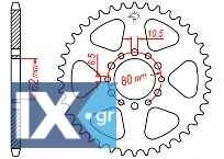 Γρανάζι JT Πίσω JTR845 40-41 Δόντια 18O845.40