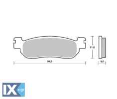 Τακάκια μοτοσυκλετών SBS 155HF FA275 SCOOTER 50-125CCM SBS155HF