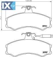 Σετ τακάκια, δισκόφρενα TEXTAR 2074101