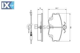 Σετ τακάκια, δισκόφρενα BOSCH 0986467720