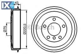 Ταμπούρο BOSCH 0986477043