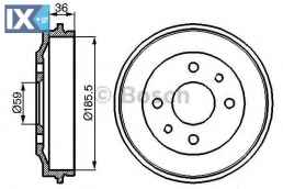 Ταμπούρο BOSCH 0986477055