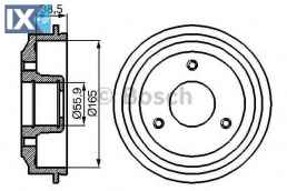 Ταμπούρο BOSCH 0986477066