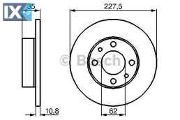 Δισκόπλακα BOSCH 0986478063