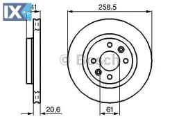 Δισκόπλακα BOSCH 0986478124