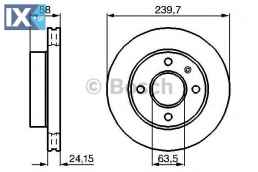 Δισκόπλακα BOSCH 0986478148