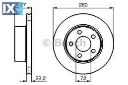 Δισκόπλακα BOSCH 0986478694