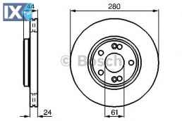 Δισκόπλακα BOSCH 0986478734