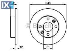 Δισκόπλακα BOSCH 0986479165