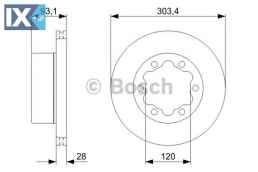 Δισκόπλακα BOSCH 0986479296