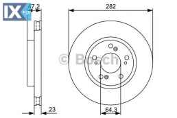 Δισκόπλακα BOSCH 0986479365