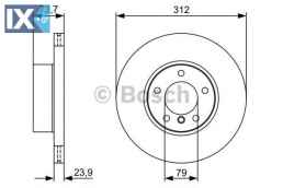 Δισκόπλακα BOSCH 0986479381