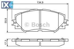 Σετ τακάκια, δισκόφρενα BOSCH 0986494240