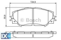 Σετ τακάκια, δισκόφρενα BOSCH 0986494240