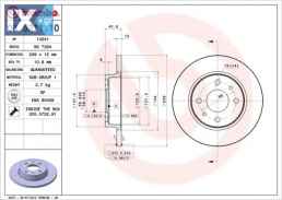 Δισκόπλακα BREMBO 08521110