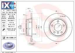 Δισκόπλακα BREMBO 08536624