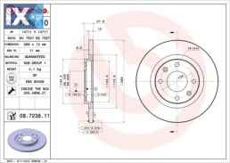 Δισκόπλακα BREMBO 08723810