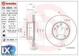 Δισκόπλακα BREMBO 09692414