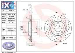 Δισκόπλακα BREMBO 0986951X