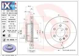 Δισκόπλακα BREMBO 09950814