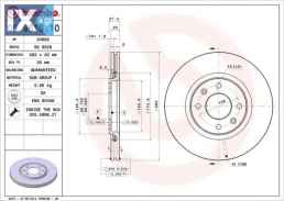 Δισκόπλακα BREMBO 09961310