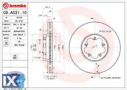 Δισκόπλακα BREMBO 09A53110