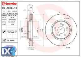 Δισκόπλακα BREMBO 09A86610