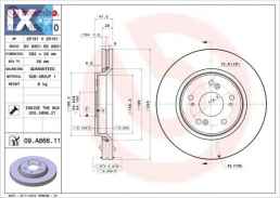 Δισκόπλακα BREMBO 09A86610