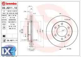 Δισκόπλακα BREMBO 09A91110