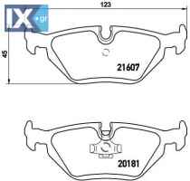 Σετ τακάκια, δισκόφρενα BREMBO P06013