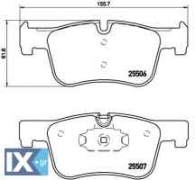 Σετ τακάκια, δισκόφρενα BREMBO P06070