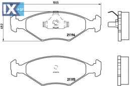 Σετ τακάκια, δισκόφρενα BREMBO P23040