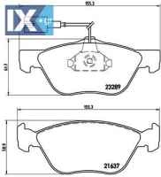 Σετ τακάκια, δισκόφρενα BREMBO P23077