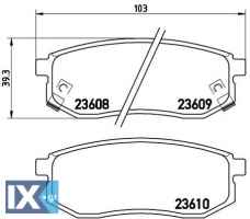 Σετ τακάκια, δισκόφρενα BREMBO P30030