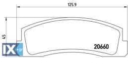 Σετ τακάκια, δισκόφρενα BREMBO P41002