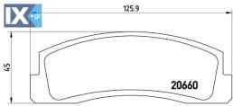 Σετ τακάκια, δισκόφρενα BREMBO P41002