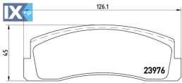 Σετ τακάκια, δισκόφρενα BREMBO P41005