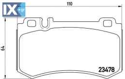 Σετ τακάκια, δισκόφρενα BREMBO P50061