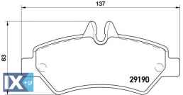 Σετ τακάκια, δισκόφρενα BREMBO P50084