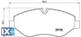 Σετ τακάκια, δισκόφρενα BREMBO P50085