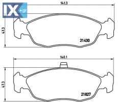 Σετ τακάκια, δισκόφρενα BREMBO P61051